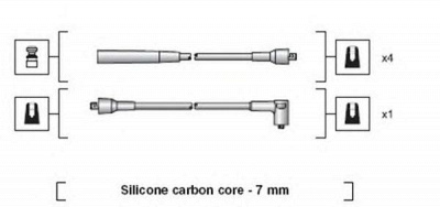 MAGNETI MARELLI 941318111075 -  Комплект проводов зажигания